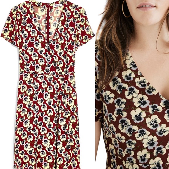 SOLD Madewell Buttonwrap Dress - Picture 3 of 7